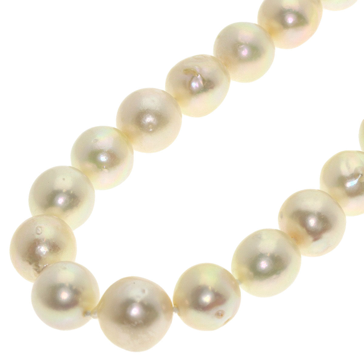 Pearl Pearl Diamond Necklace K18 Yellow Gold 78.6g　Ladies