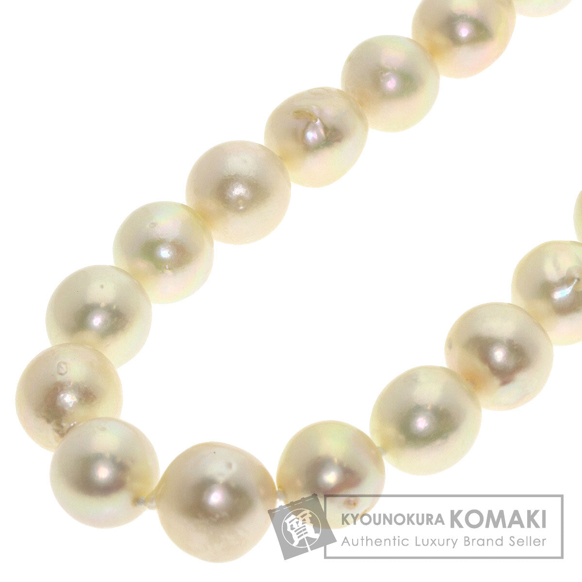Pearl Pearl Diamond Necklace K18 Yellow Gold 78.6g　Ladies
