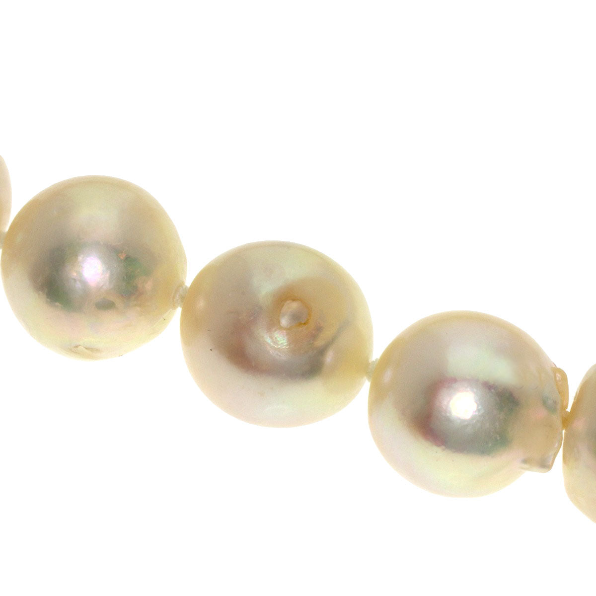 Pearl Pearl Diamond Necklace K18 Yellow Gold 78.6g　Ladies