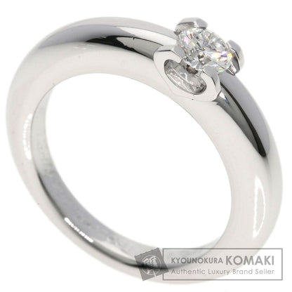 CARTIER C de Cartier Diamond #53 Ring K18 White Gold Ladies [Used]