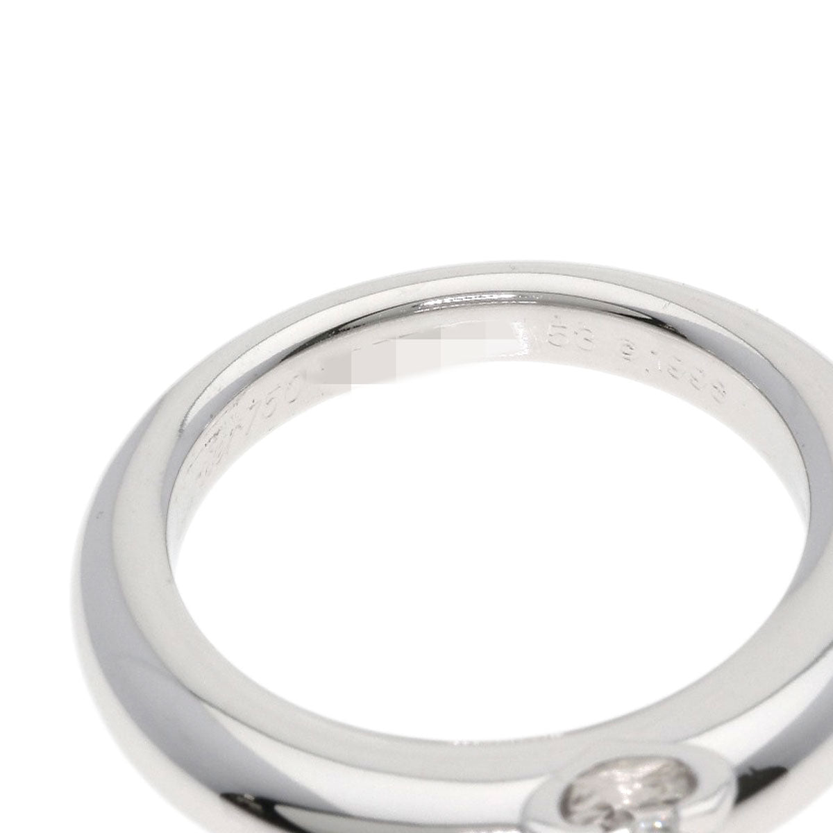 CARTIER C de Cartier Diamond #53 Ring K18 White Gold Ladies [Used]