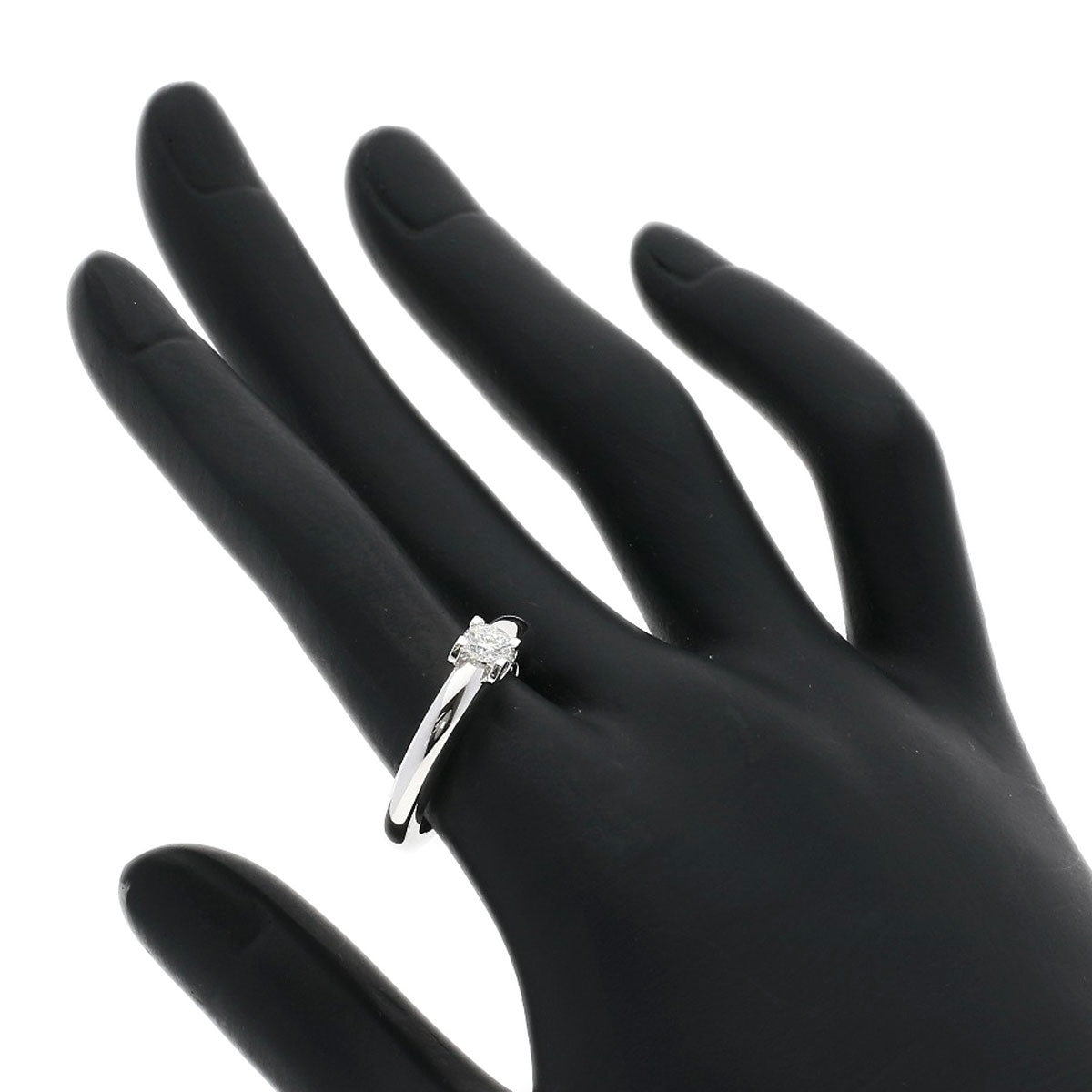 CARTIER C de Cartier Diamond #53 Ring K18 White Gold Ladies [Used]