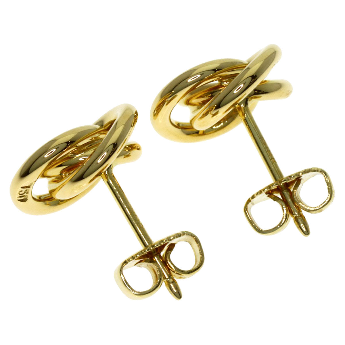 TIFFANY&Co. triple circle earring K18 Yellow Gold Ladies [Used]