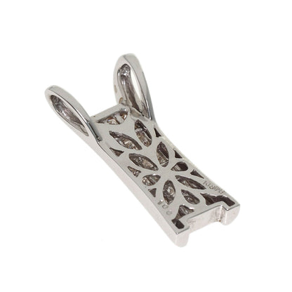 1ct Diamond Pendant top K18 White Gold 3.5g　Ladies