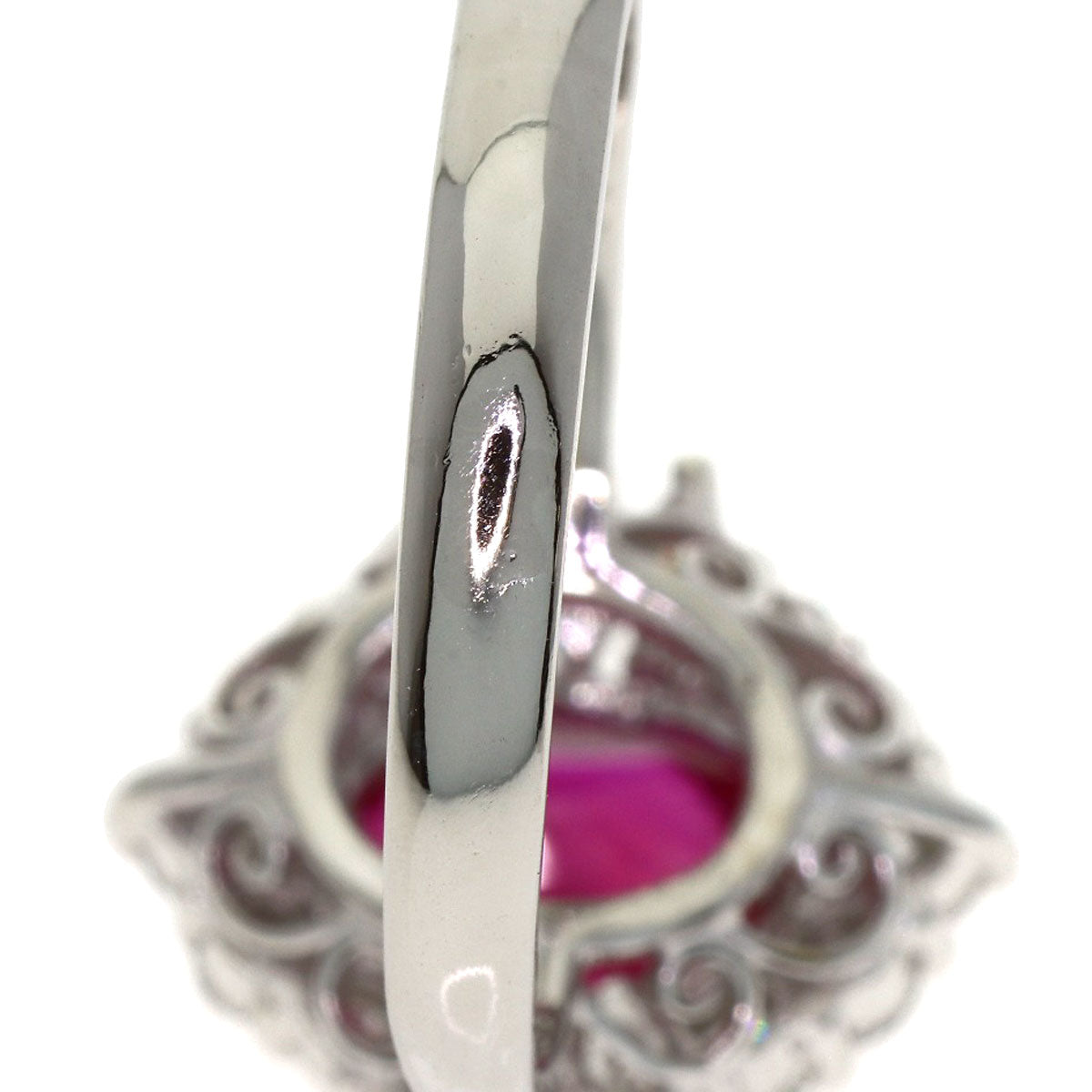2.68ct Ruby Diamond Ring Platinum PT900 7.2g　Ladies