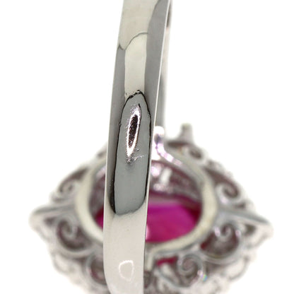 2.68ct Ruby Diamond Ring Platinum PT900 7.2g　Ladies