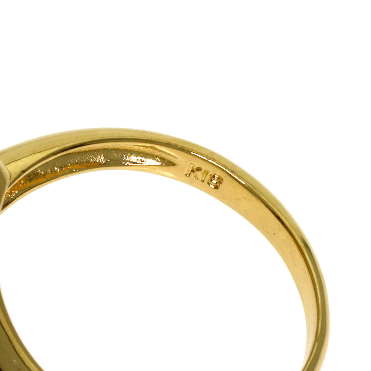 Pearl Pearl Diamond Ring K18 Yellow Gold 3.7g　Ladies