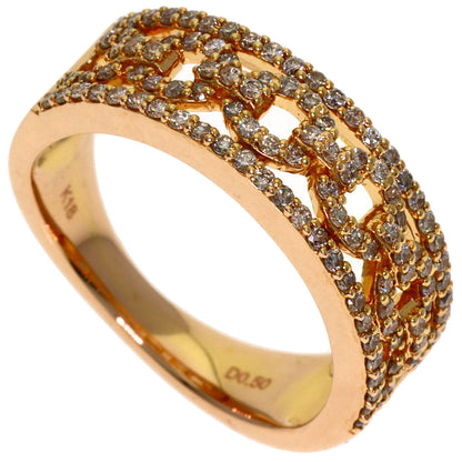 0.5ct Diamond Ring K18 Pink Gold 5.4g　Ladies
