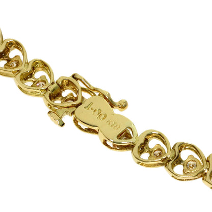 1ct Diamond Bracelet K18 Yellow Gold 9.8g　Ladies
