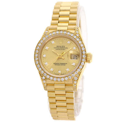 ROLEX Datejust Bezel Diamond Watches 69158G K18 Yellow Gold/18K Yellow Gold Ladies