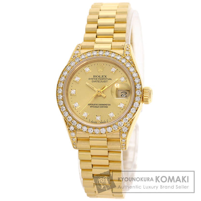 ROLEX Datejust Bezel Diamond Watches 69158G K18 Yellow Gold/18K Yellow Gold Ladies