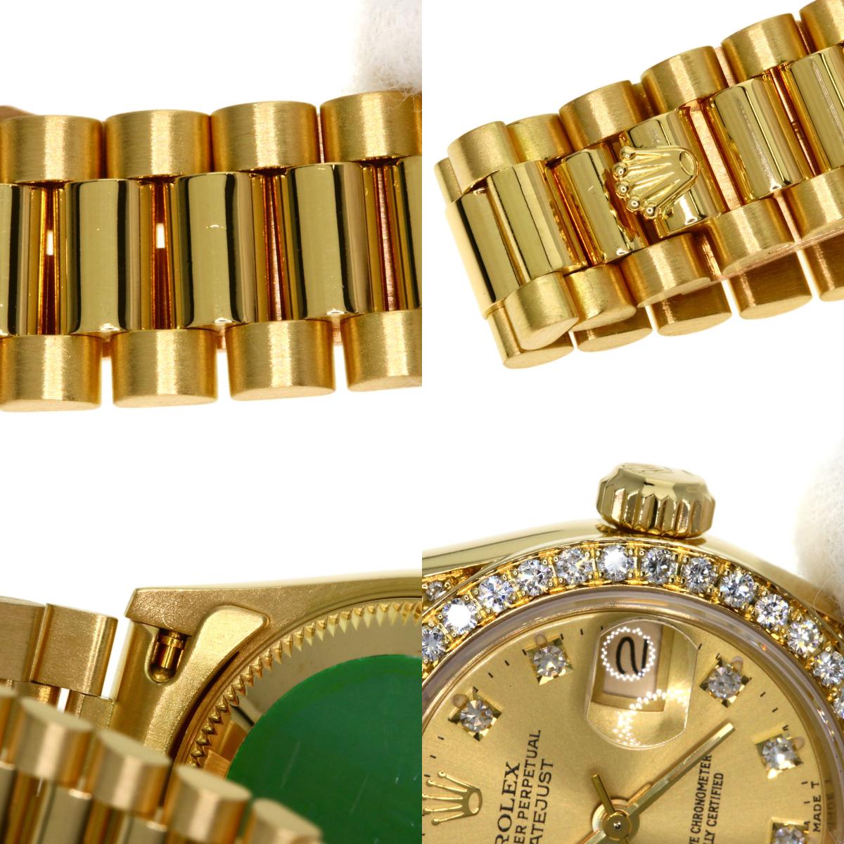 ROLEX Datejust Bezel Diamond Watches 69158G K18 Yellow Gold/18K Yellow Gold Ladies