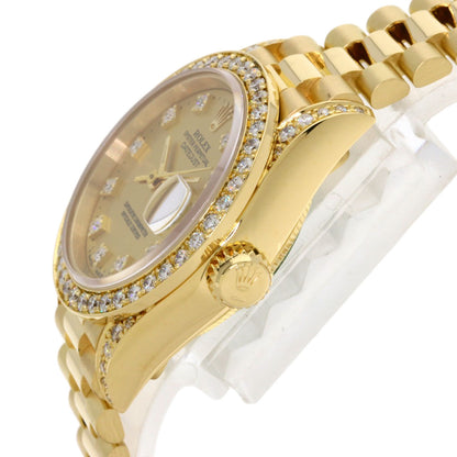 ROLEX Datejust Bezel Diamond Watches 69158G K18 Yellow Gold/18K Yellow Gold Ladies