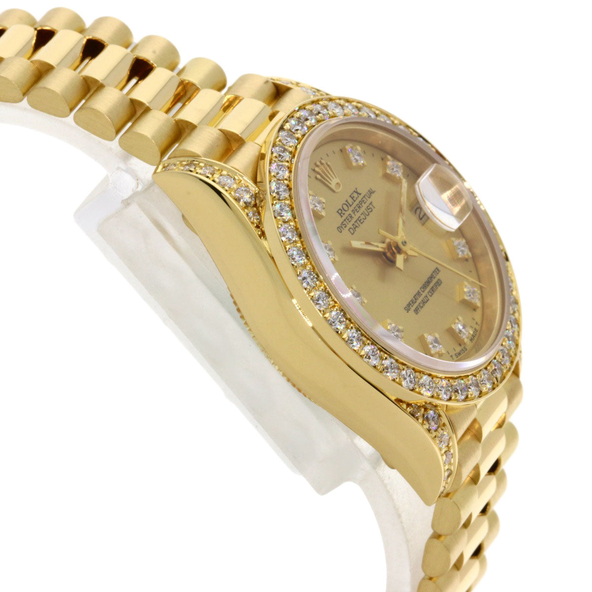 ROLEX Datejust Bezel Diamond Watches 69158G K18 Yellow Gold/18K Yellow Gold Ladies