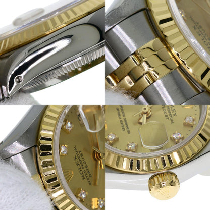 ROLEX DATEJUST 10P Diamond Watches 69173G Stainless Steel/SSxK18YG Ladies