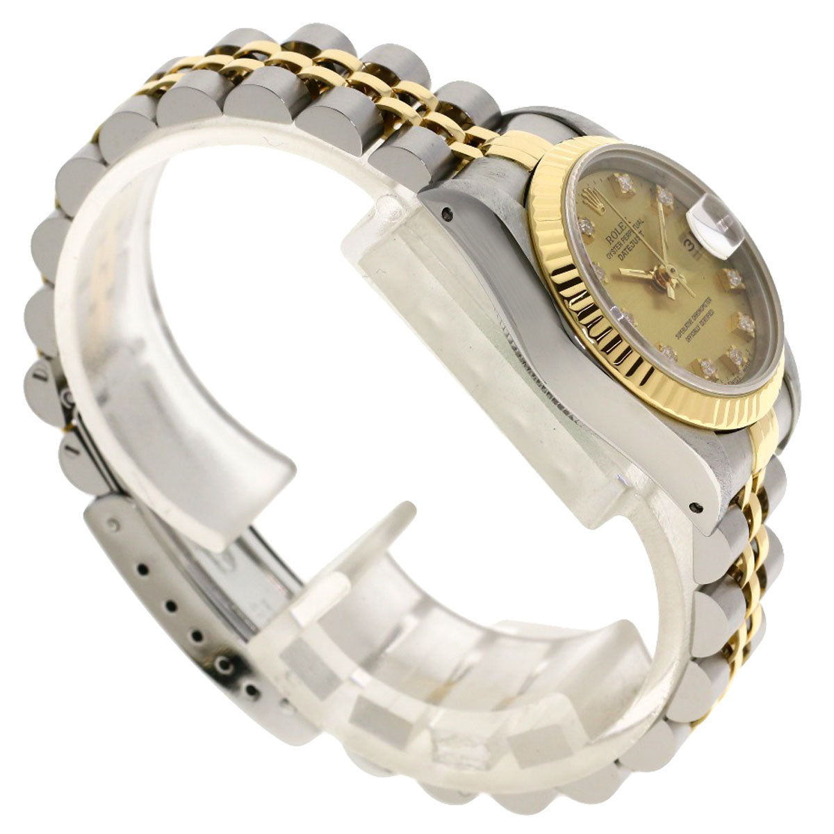 ROLEX DATEJUST 10P Diamond Watches 69173G Stainless Steel/SSxK18YG Ladies