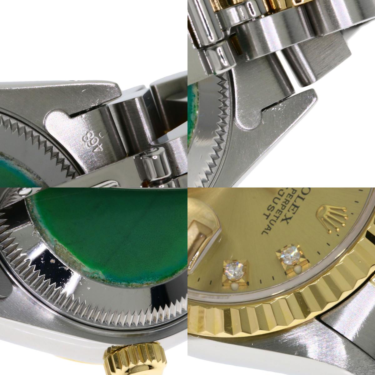 ROLEX DATEJUST 10P Diamond Watches 69173G Stainless Steel/SSxK18YG Ladies