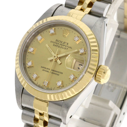 ROLEX DATEJUST 10P Diamond Watches 69173G Stainless Steel/SSxK18YG Ladies