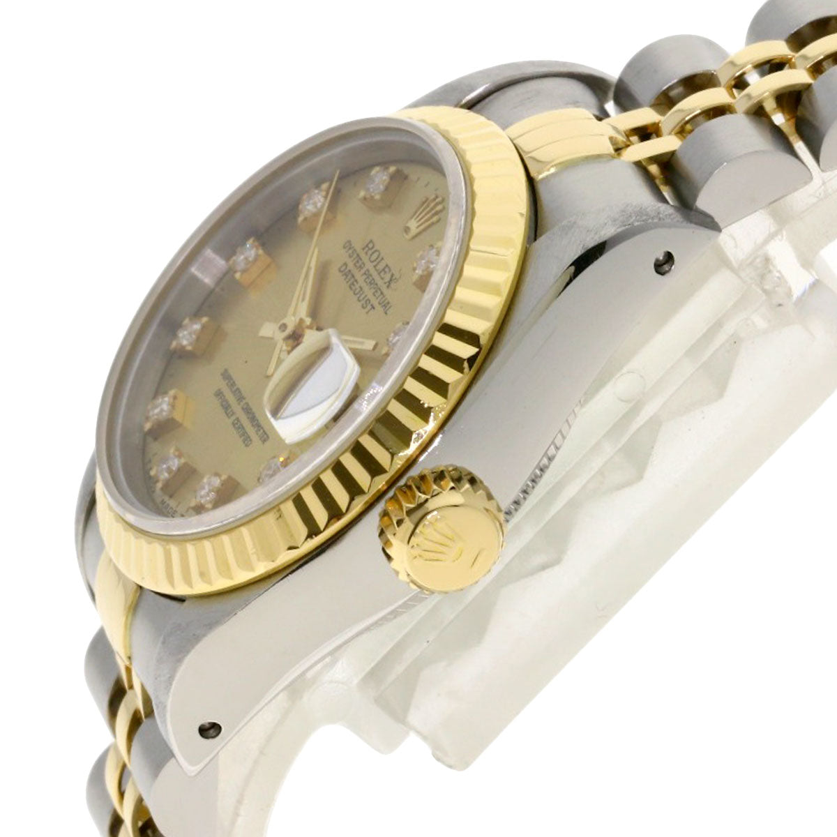 ROLEX DATEJUST 10P Diamond Watches 69173G Stainless Steel/SSxK18YG Ladies