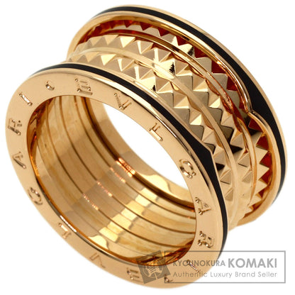 BVLGARI B.zero1 Rock 4 Bands #61 Ring K18 Pink Gold CeramicLadies [Used]