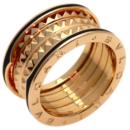 BVLGARI B.zero1 Rock 4 Bands #61 Ring K18 Pink Gold CeramicLadies [Used]