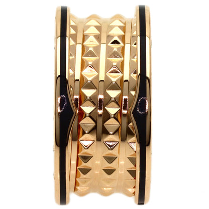 BVLGARI B.zero1 Rock 4 Bands #61 Ring K18 Pink Gold CeramicLadies [Used]