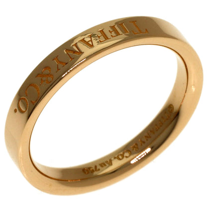 TIFFANY&Co. Flat band Ring K18 Pink Gold Ladies [Used]