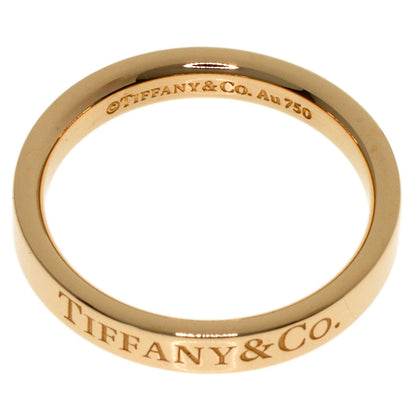TIFFANY&Co. Flat band Ring K18 Pink Gold Ladies [Used]