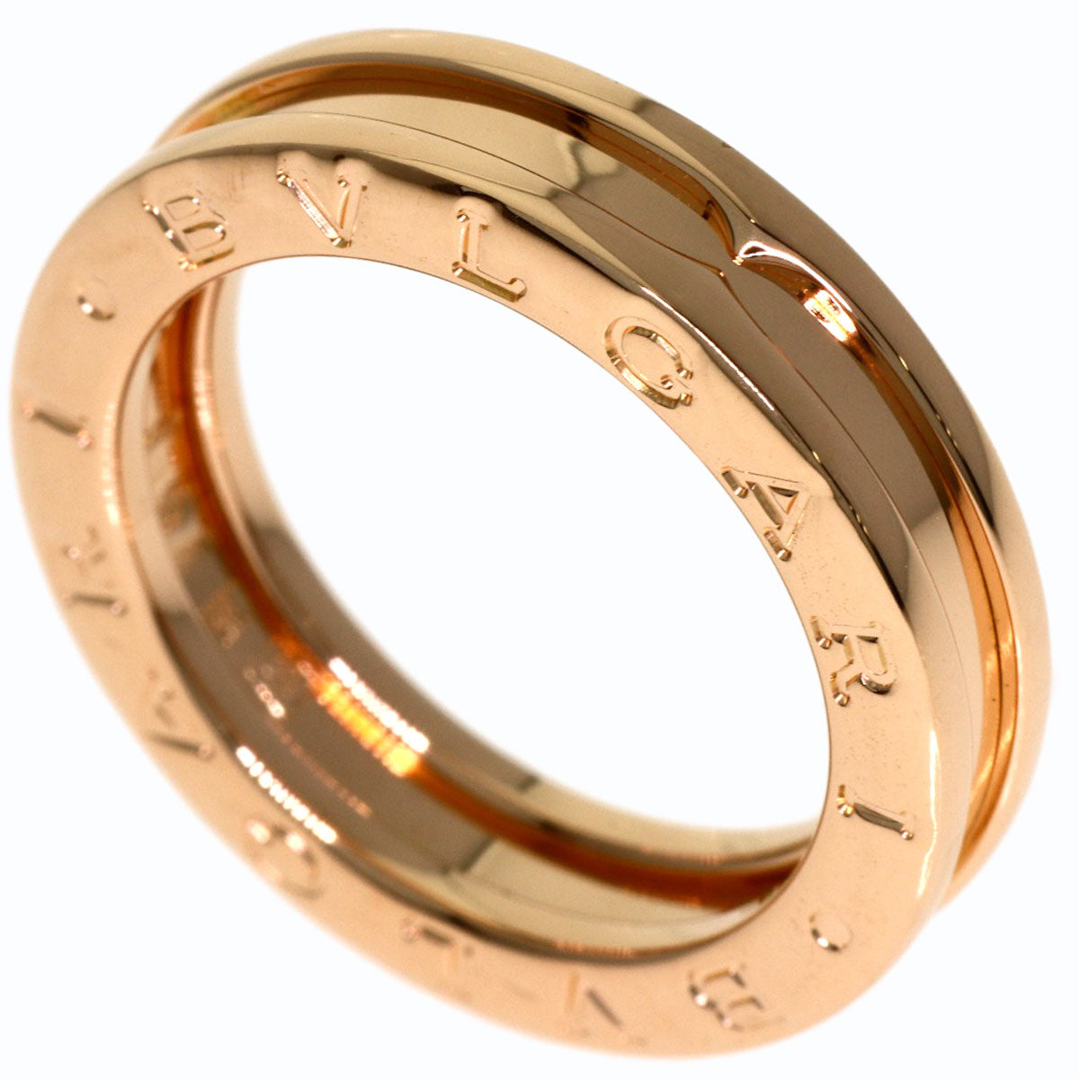 BVLGARI B.zero1 1 band #49 Ring K18 Pink Gold Ladies [Used]