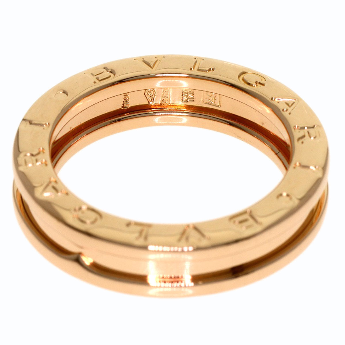 BVLGARI B.zero1 1 band #49 Ring K18 Pink Gold Ladies [Used]