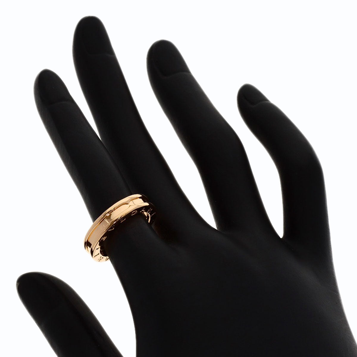 BVLGARI B.zero1 1 band #49 Ring K18 Pink Gold Ladies [Used]