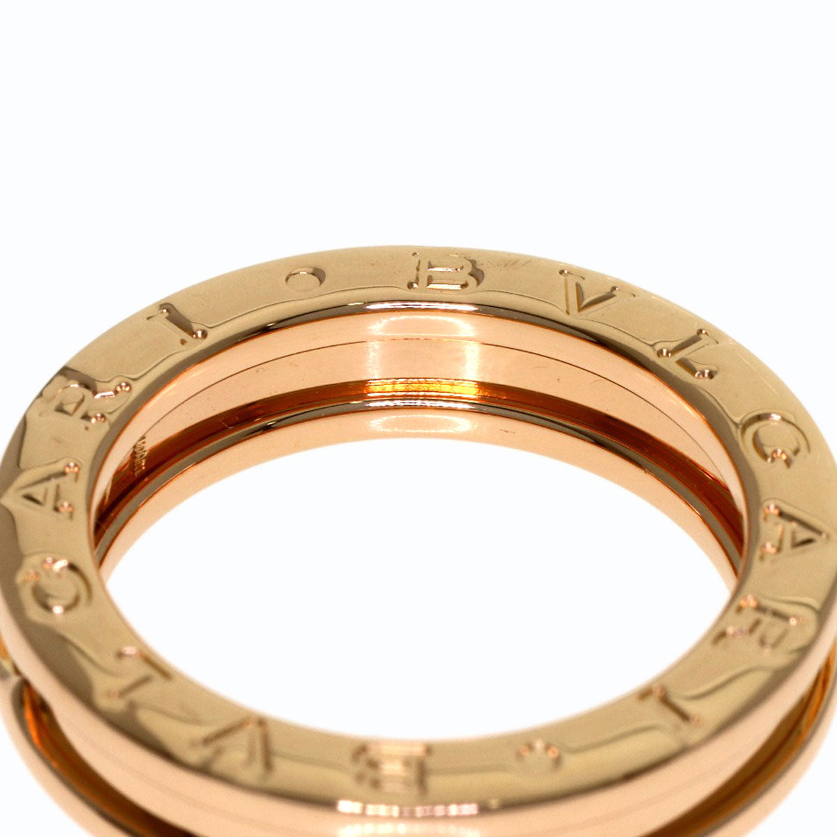 BVLGARI B.zero1 1 band #49 Ring K18 Pink Gold Ladies [Used]