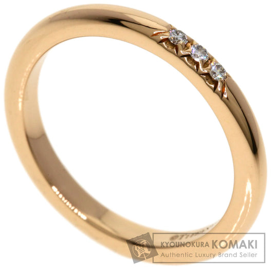 TIFFANY&Co. Forever 3P Diamond Ring K18 Pink Gold Ladies [Used]