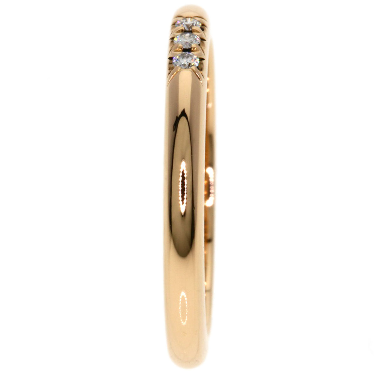 TIFFANY&Co. Forever 3P Diamond Ring K18 Pink Gold Ladies [Used]