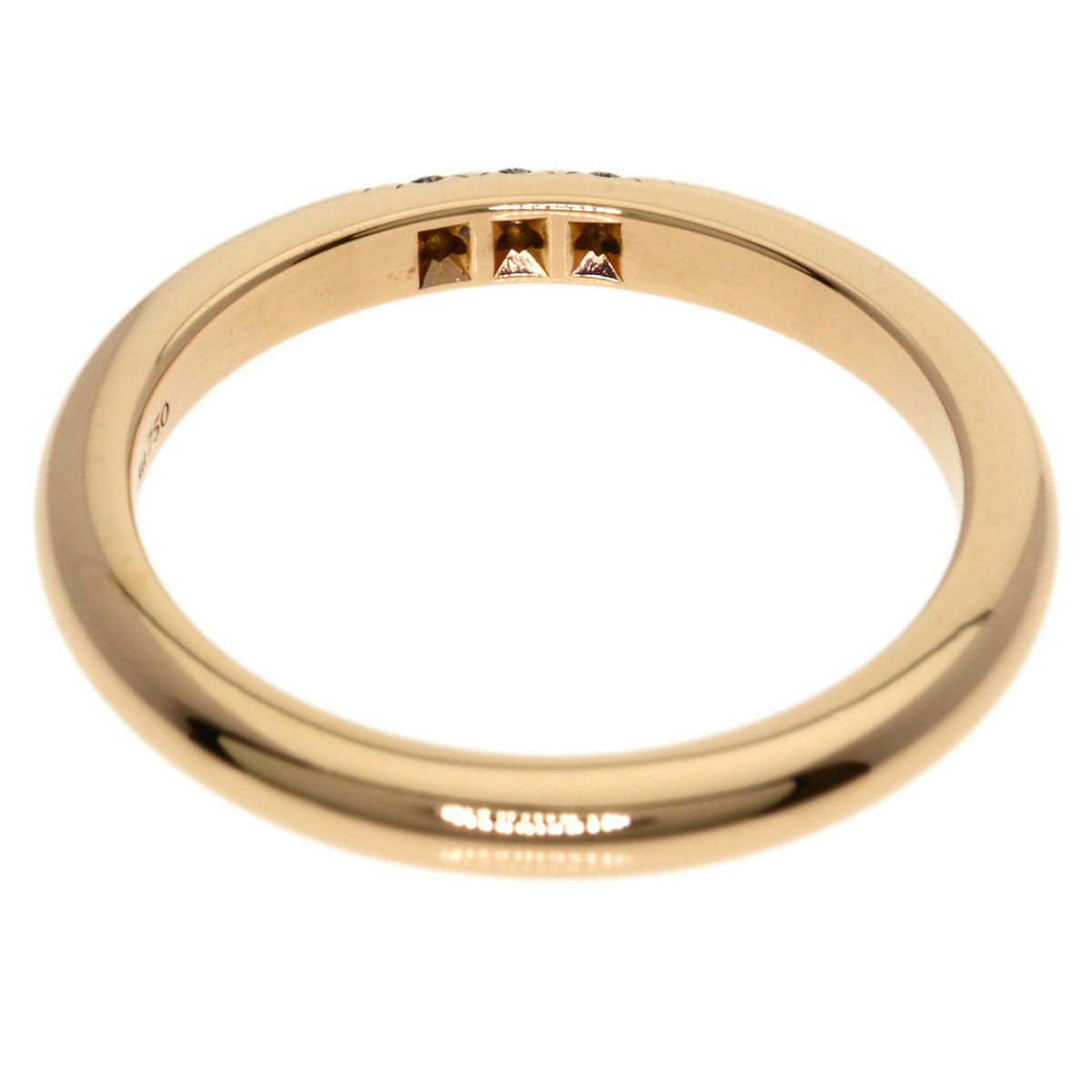 TIFFANY&Co. Forever 3P Diamond Ring K18 Pink Gold Ladies [Used]