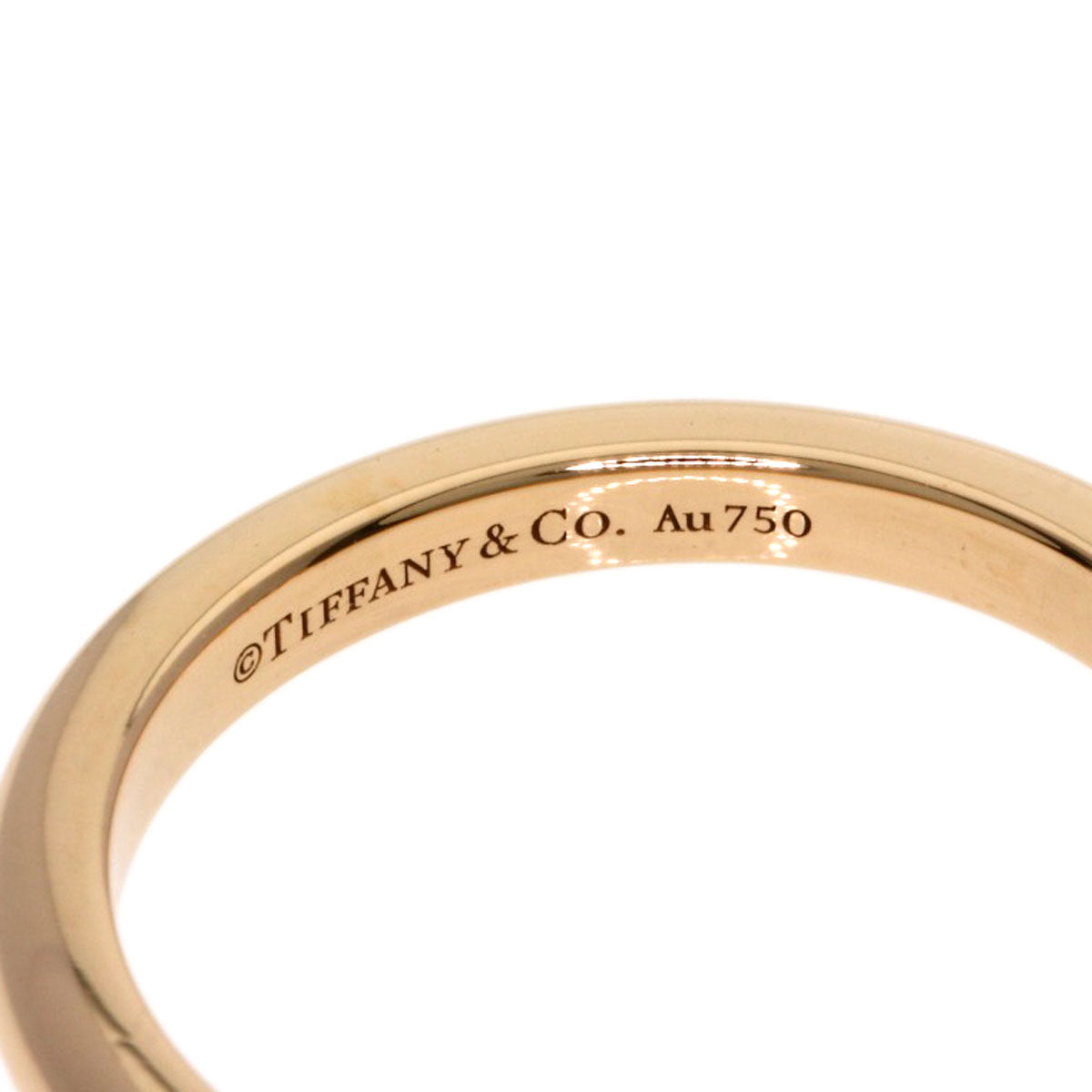TIFFANY&Co. Forever 3P Diamond Ring K18 Pink Gold Ladies [Used]