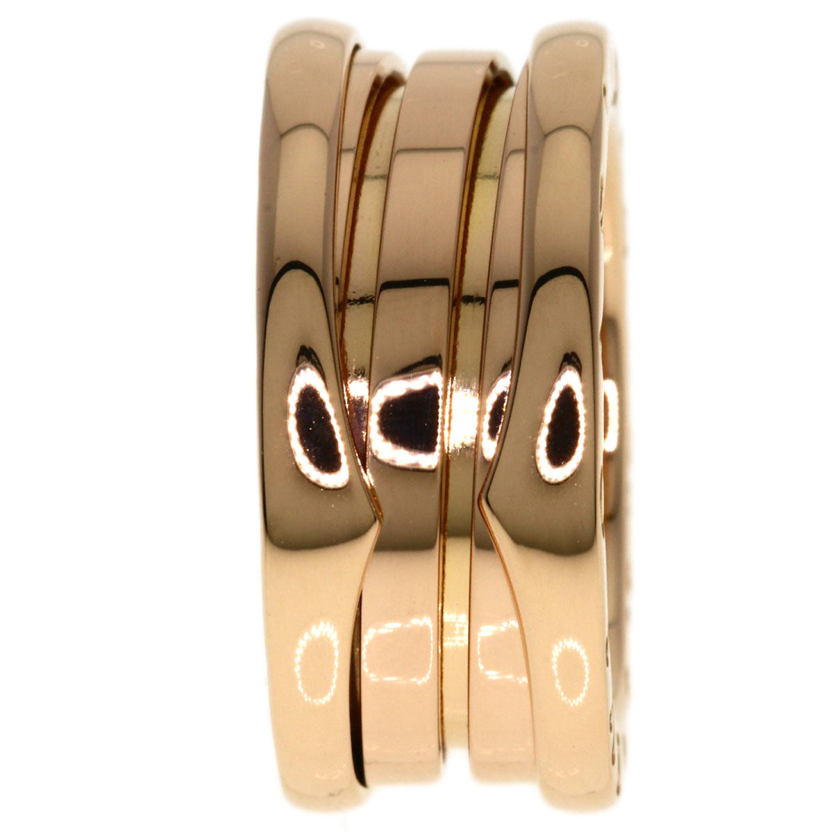 BVLGARI B.zero1 3 band #48 Ring K18 Pink Gold Ladies [Used]