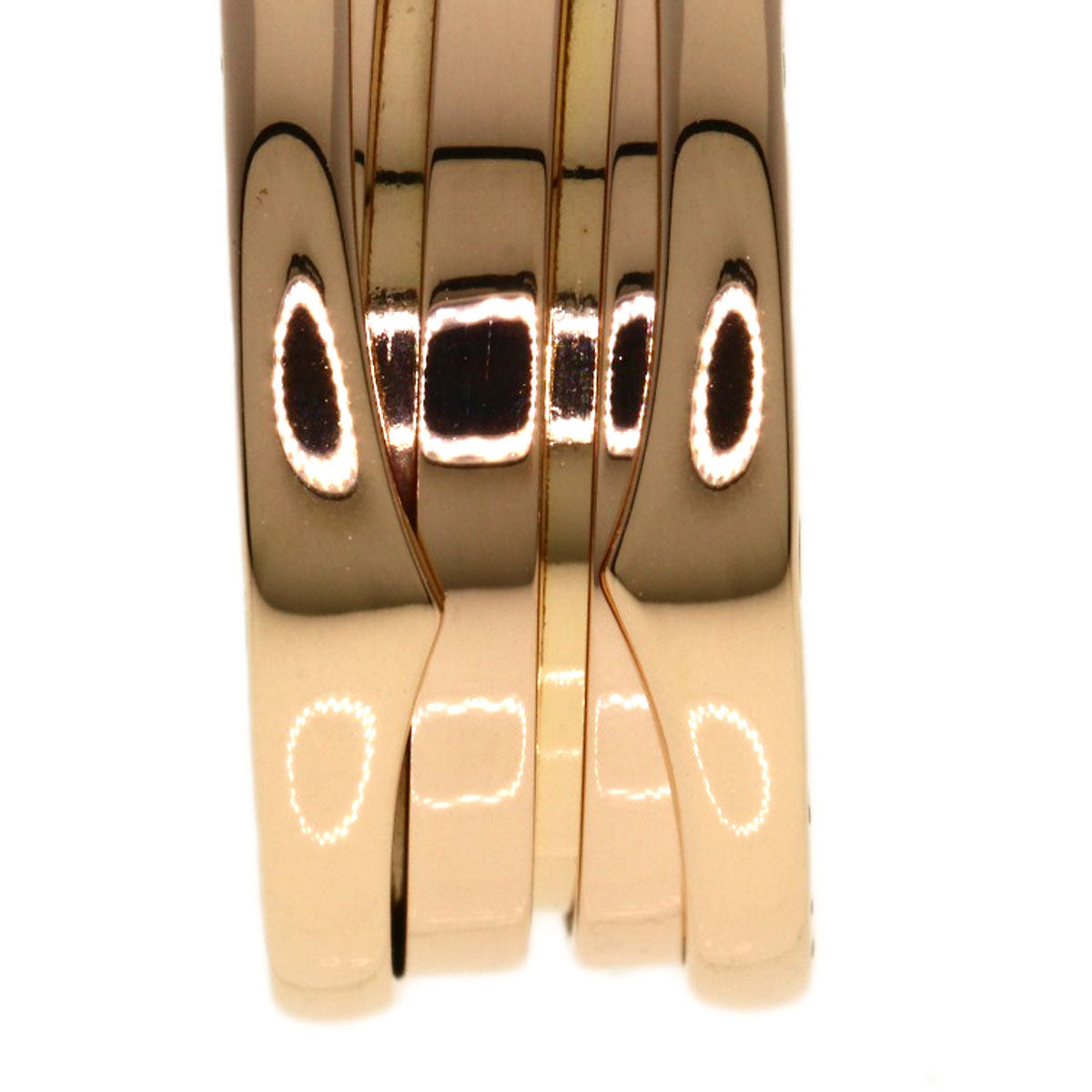 BVLGARI B.zero1 3 band #48 Ring K18 Pink Gold Ladies [Used]