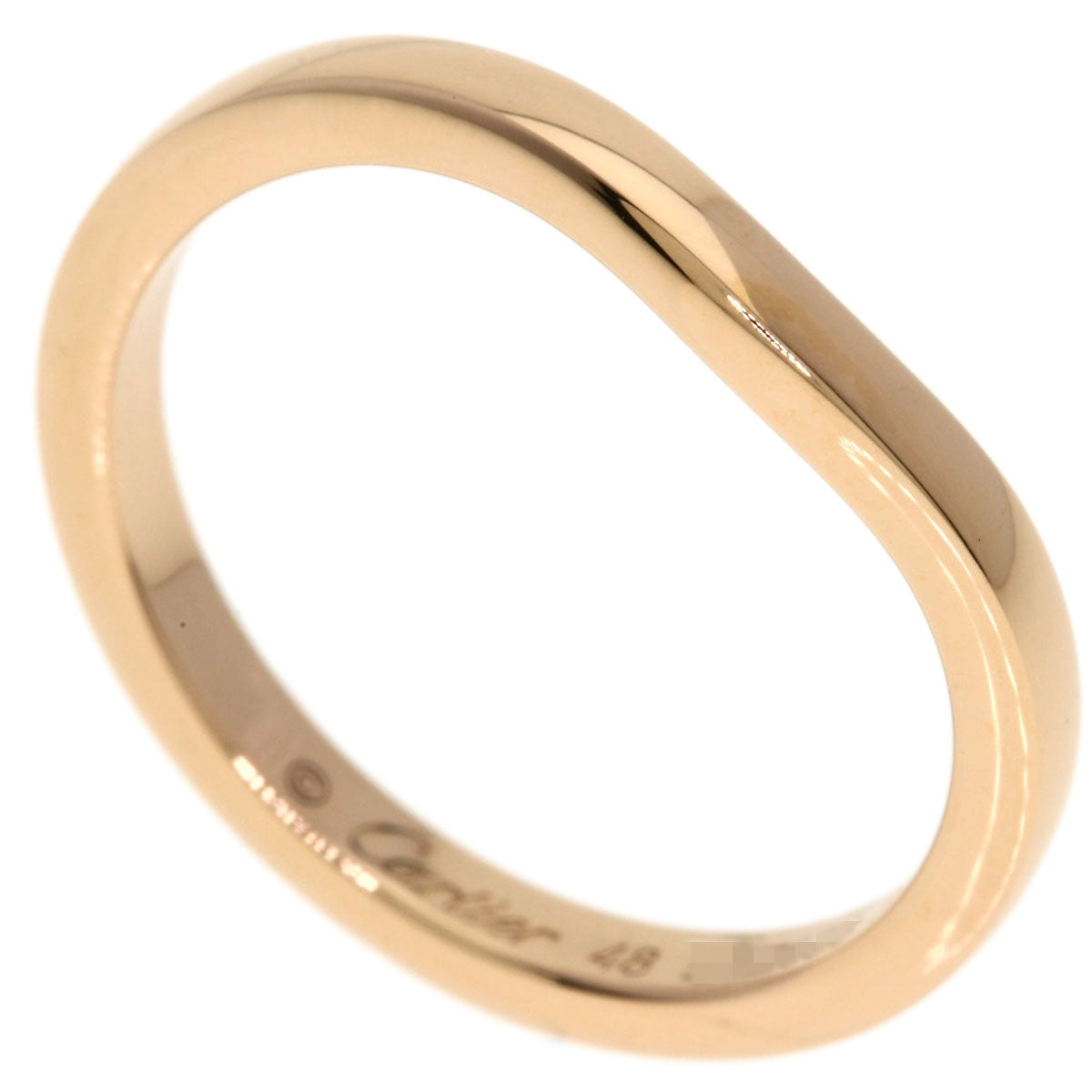 CARTIER Ballerina Curve #48 Ring K18 Pink Gold Ladies [Used]