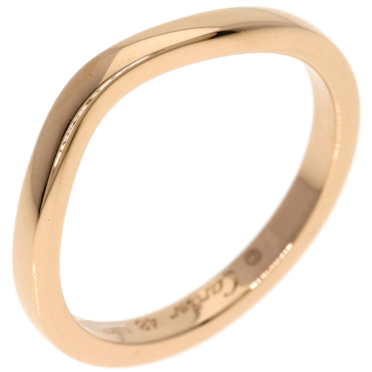 CARTIER Ballerina Curve #48 Ring K18 Pink Gold Ladies [Used]