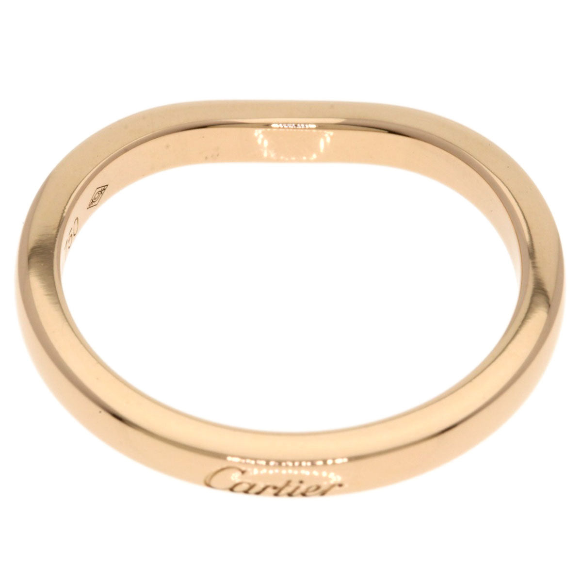 CARTIER Ballerina Curve #48 Ring K18 Pink Gold Ladies [Used]