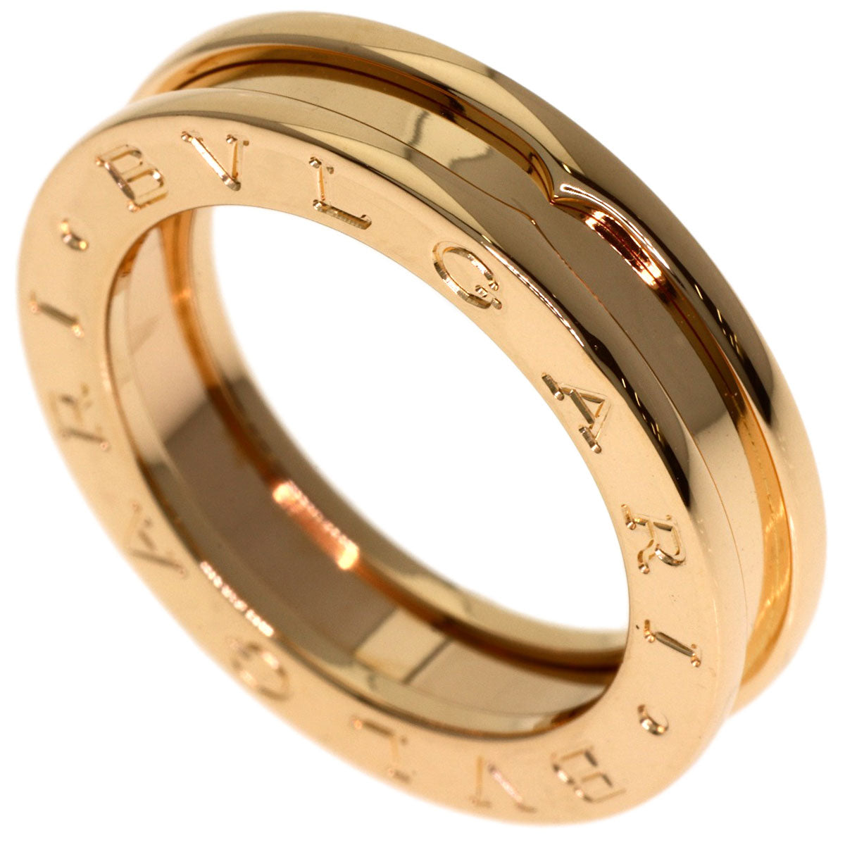BVLGARI B.zero1 1 band #50 Ring K18 Pink Gold Ladies [Used]