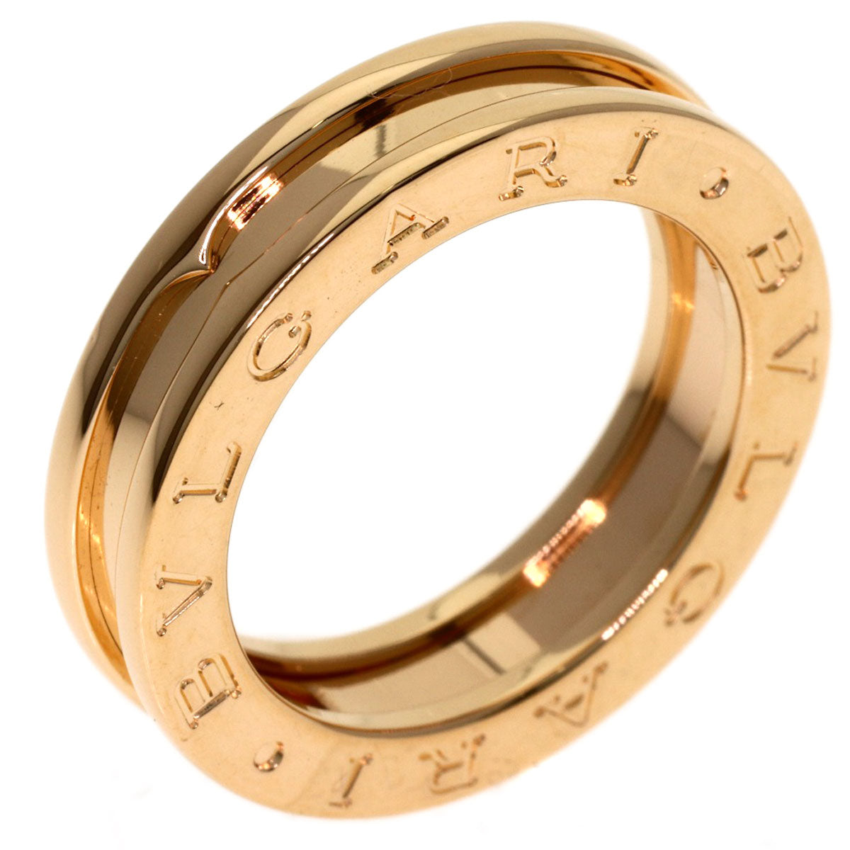 BVLGARI B.zero1 1 band #50 Ring K18 Pink Gold Ladies [Used]