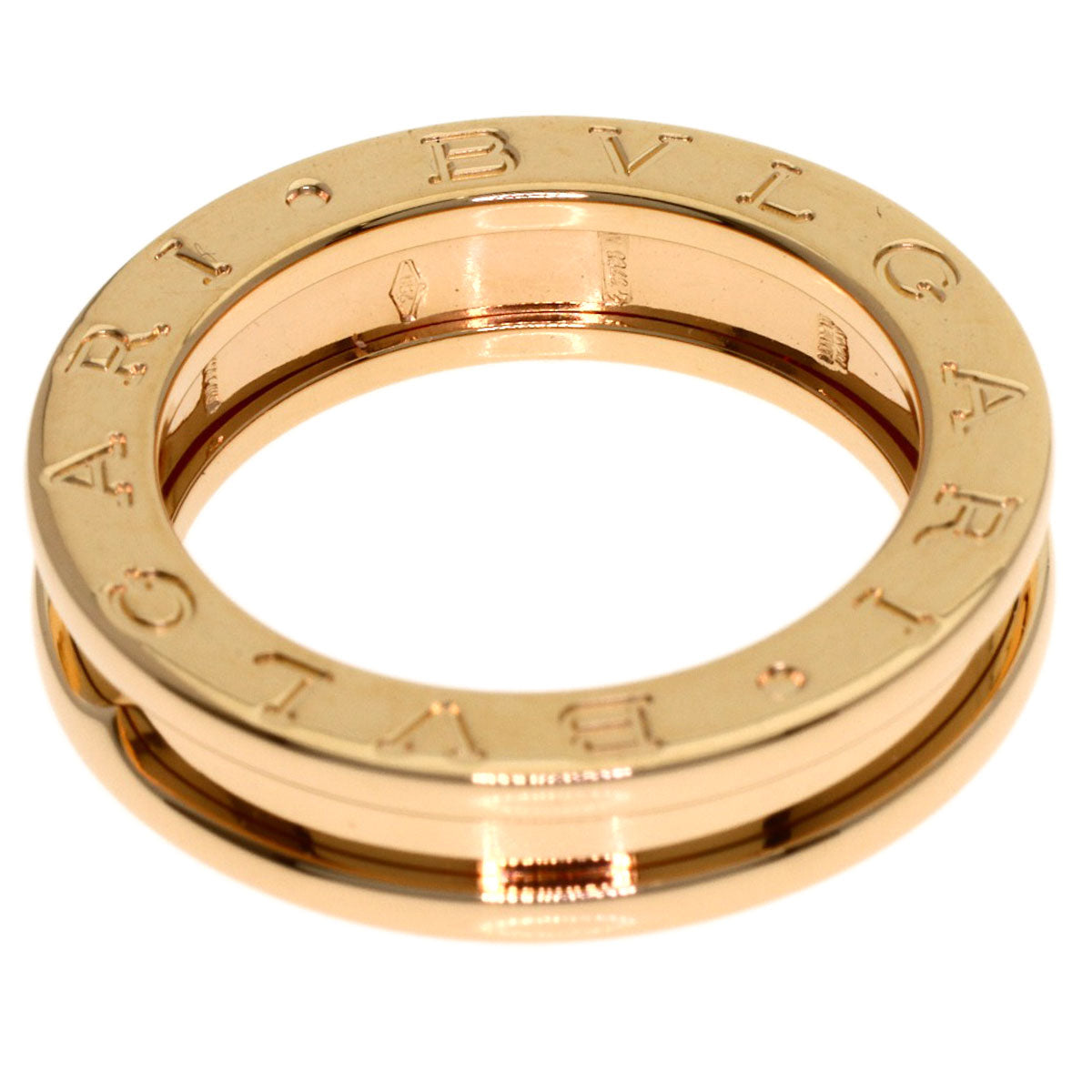 BVLGARI B.zero1 1 band #50 Ring K18 Pink Gold Ladies [Used]
