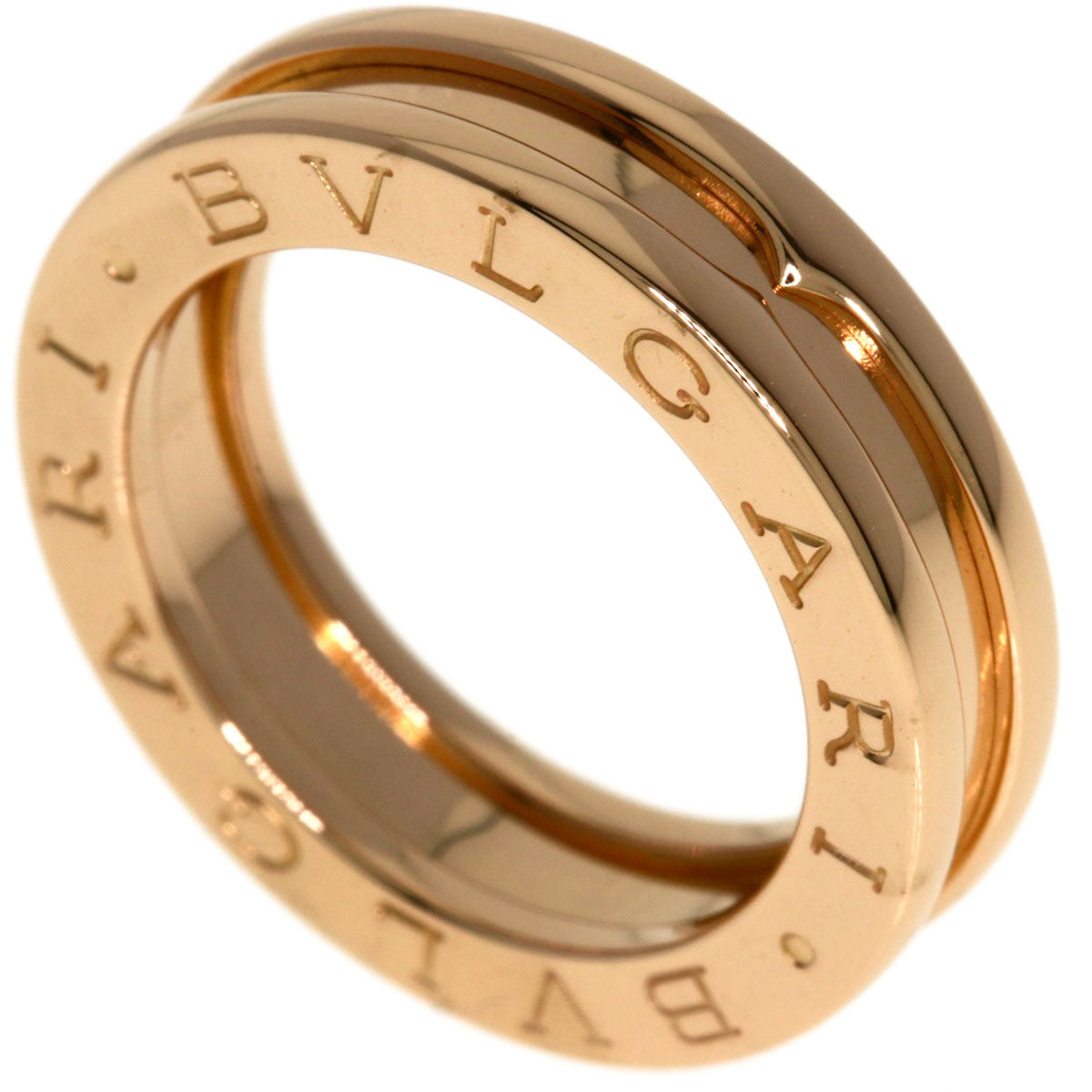 BVLGARI B.zero1 1 Band #47 Ring K18 Pink Gold Ladies [Used]