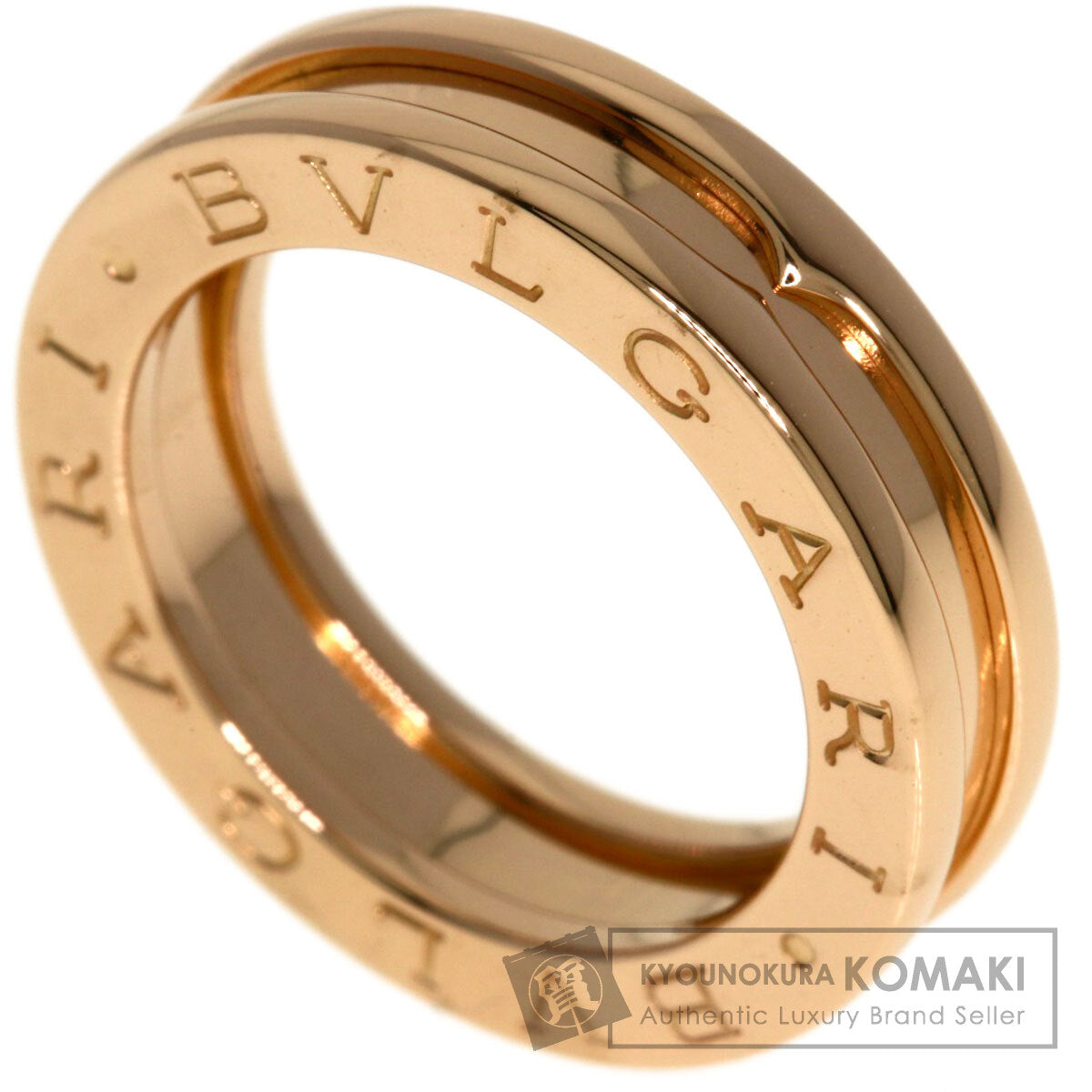 BVLGARI B.zero1 1 Band #47 Ring K18 Pink Gold Ladies [Used]