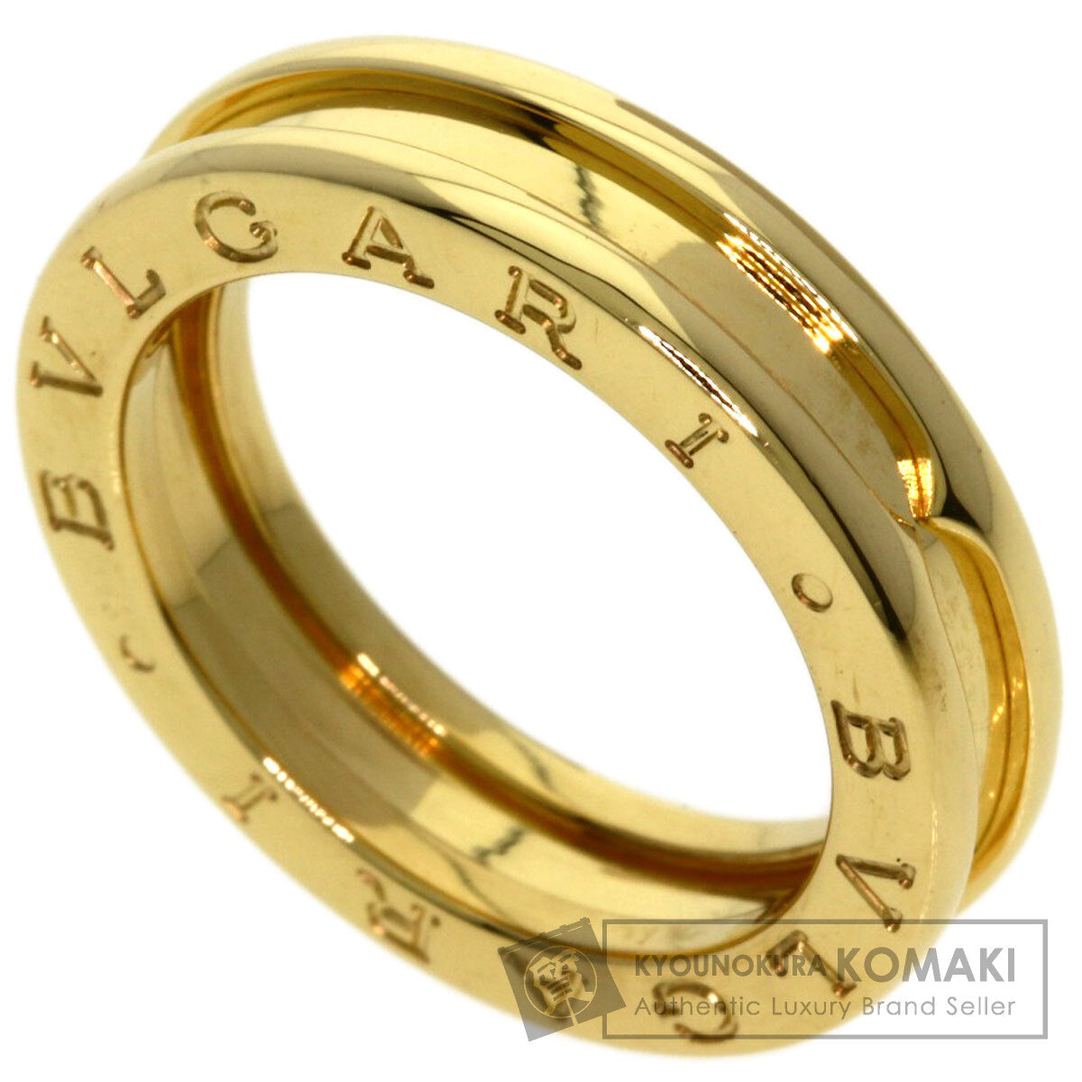 BVLGARI B.zero1 1 band #50 Ring K18 Yellow Gold Ladies [Used]