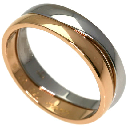 CARTIER Love milling # 52 Ring K18 Pink Gold K18 White GoldLadies [Used]