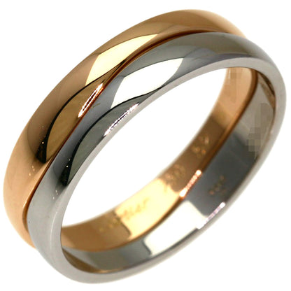 CARTIER Love milling # 52 Ring K18 Pink Gold K18 White GoldLadies [Used]