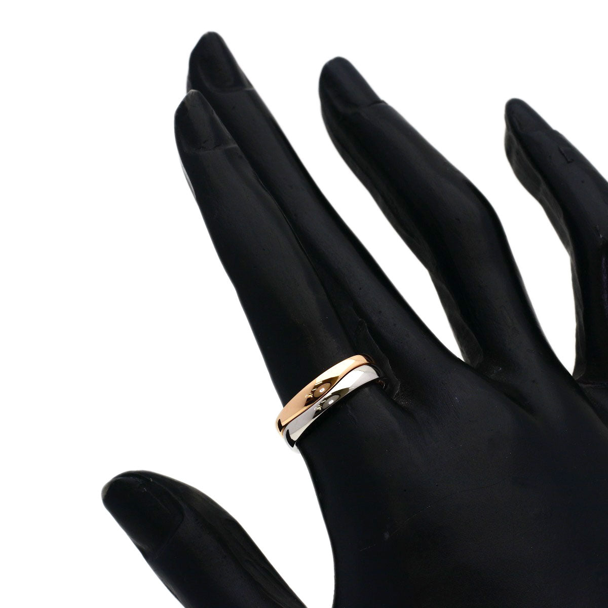 CARTIER Love milling # 52 Ring K18 Pink Gold K18 White GoldLadies [Used]